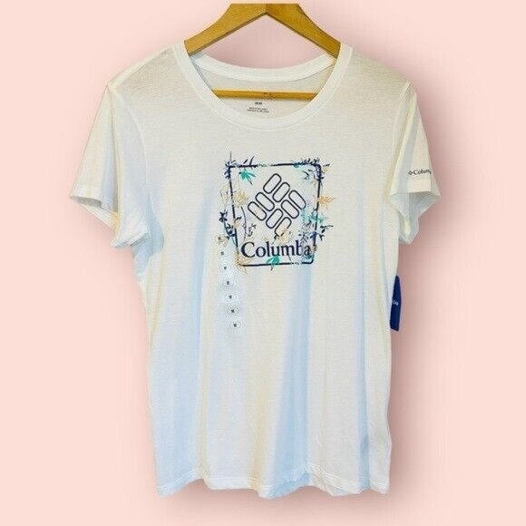 Columbia Tops - Columbia Western Winds White Short Sleeve T-shirtWomen's Size Medium